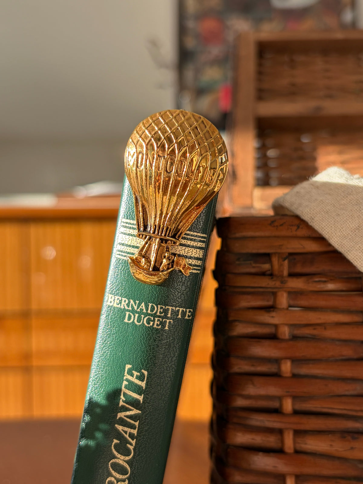 金色熱氣球造型書籤|Montgolfier