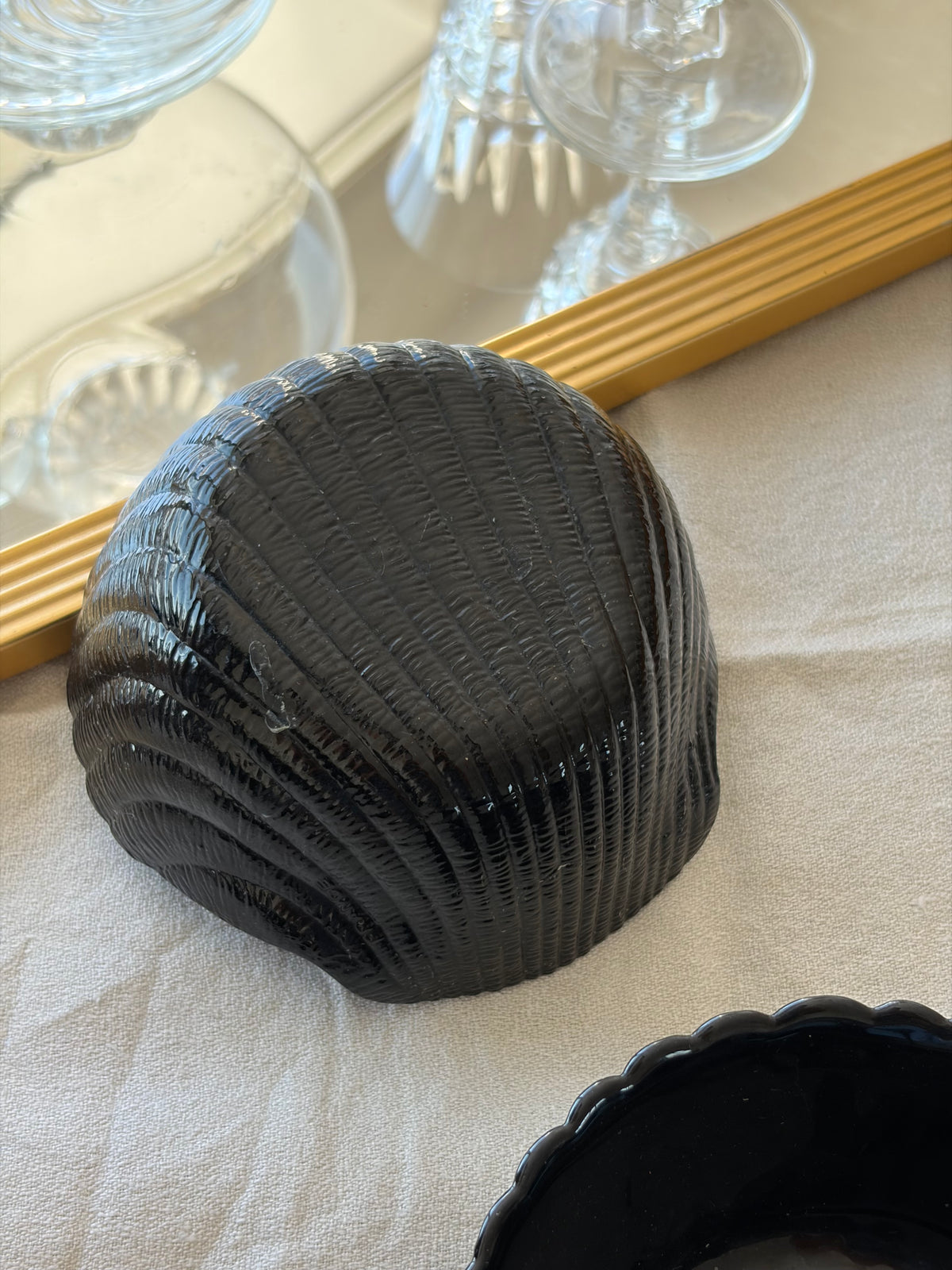 法國 Arcoroc 鋼化玻璃 Coquillage 貝殼系列甜點碗（成對販售）