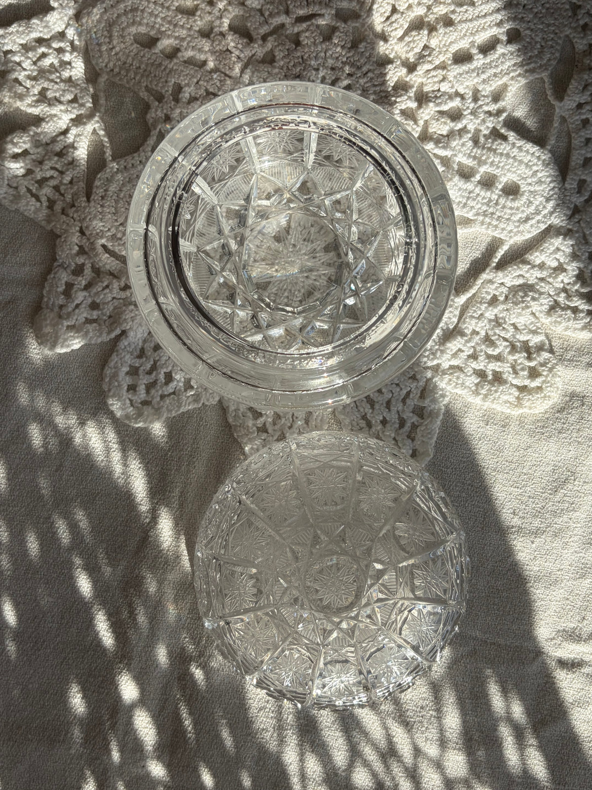 捷克手工雕刻水晶糖果罐