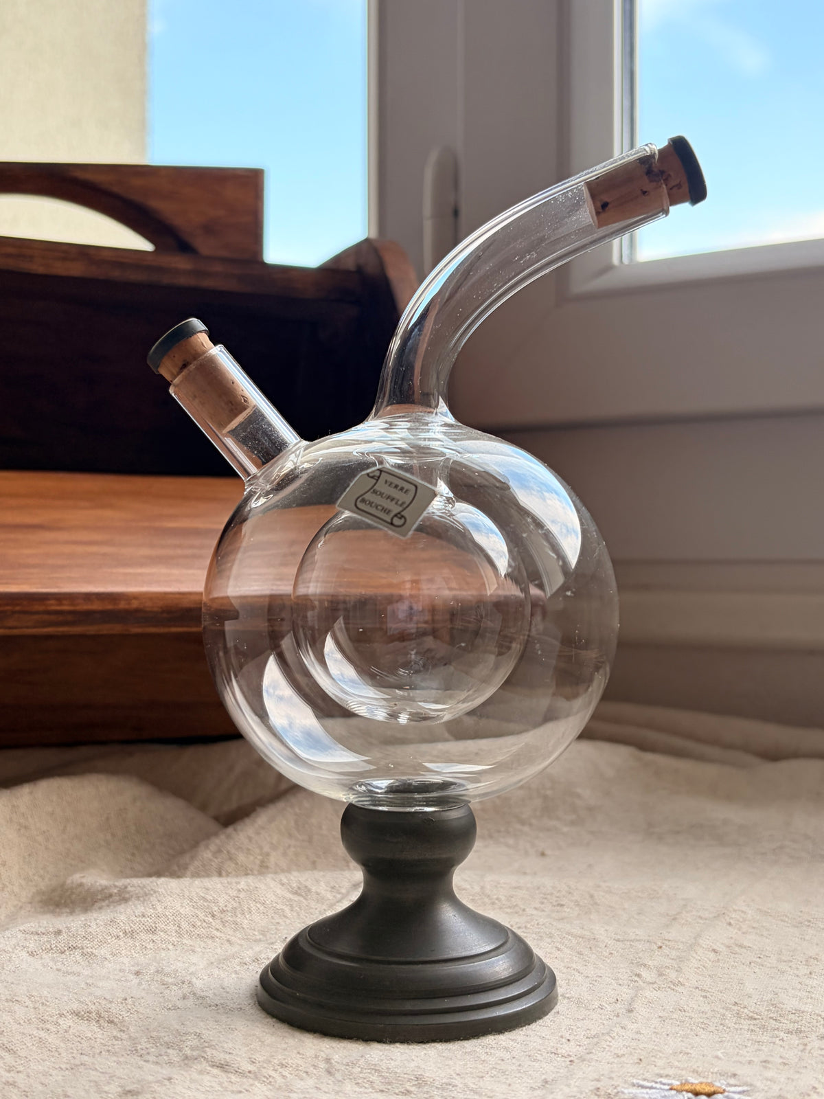 球狀瓶中瓶口吹玻璃酒醋罐