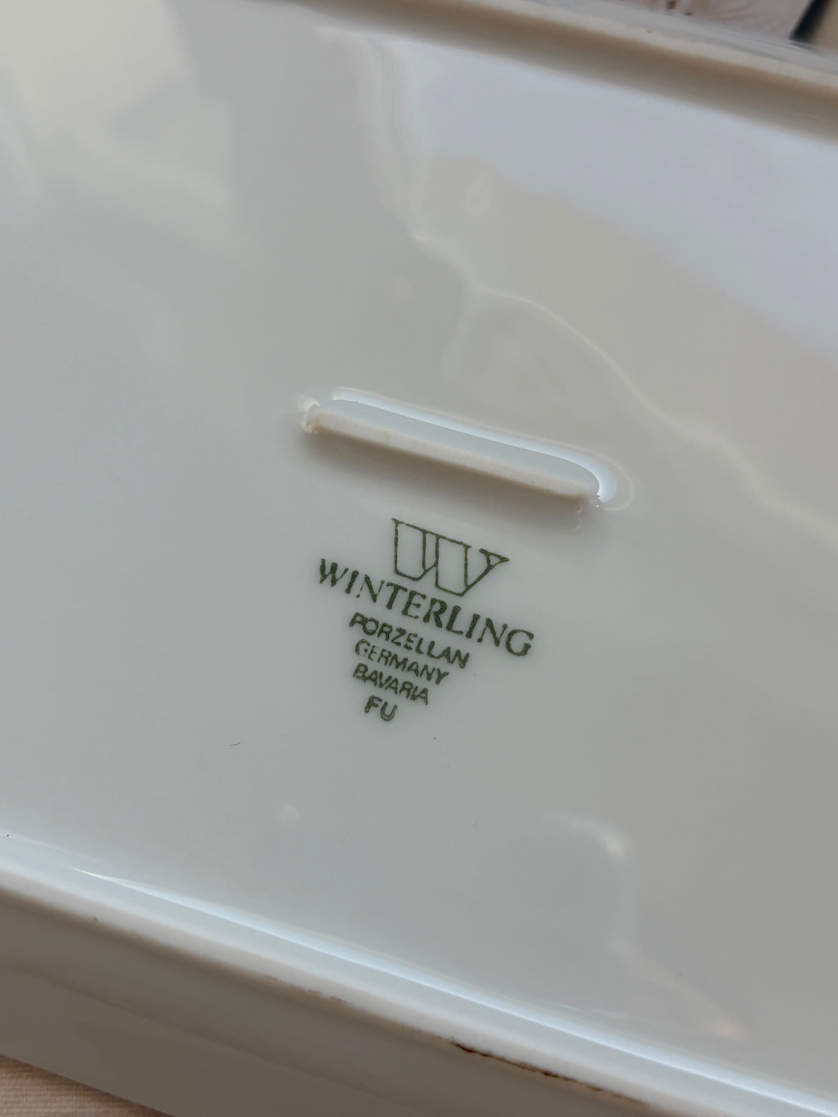 德國Winterling白色長方形小托盤