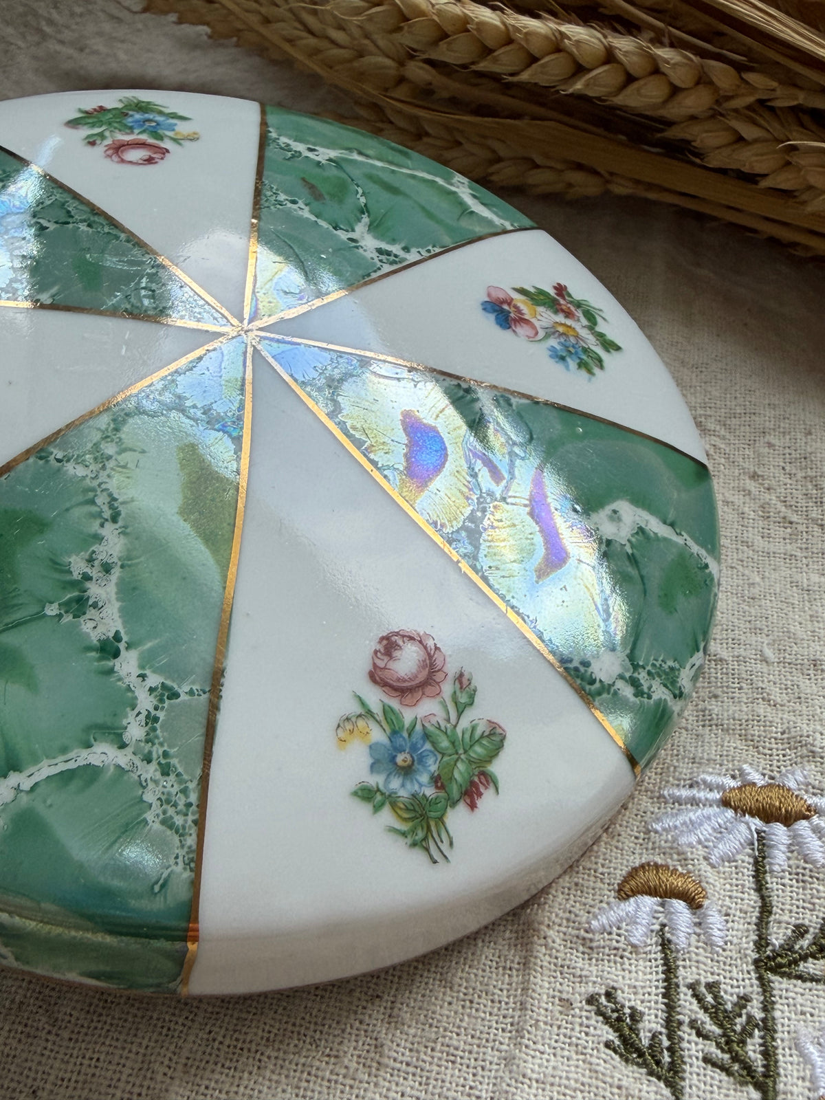 瑞士國寶瓷器Langenthal撞色糖果盒