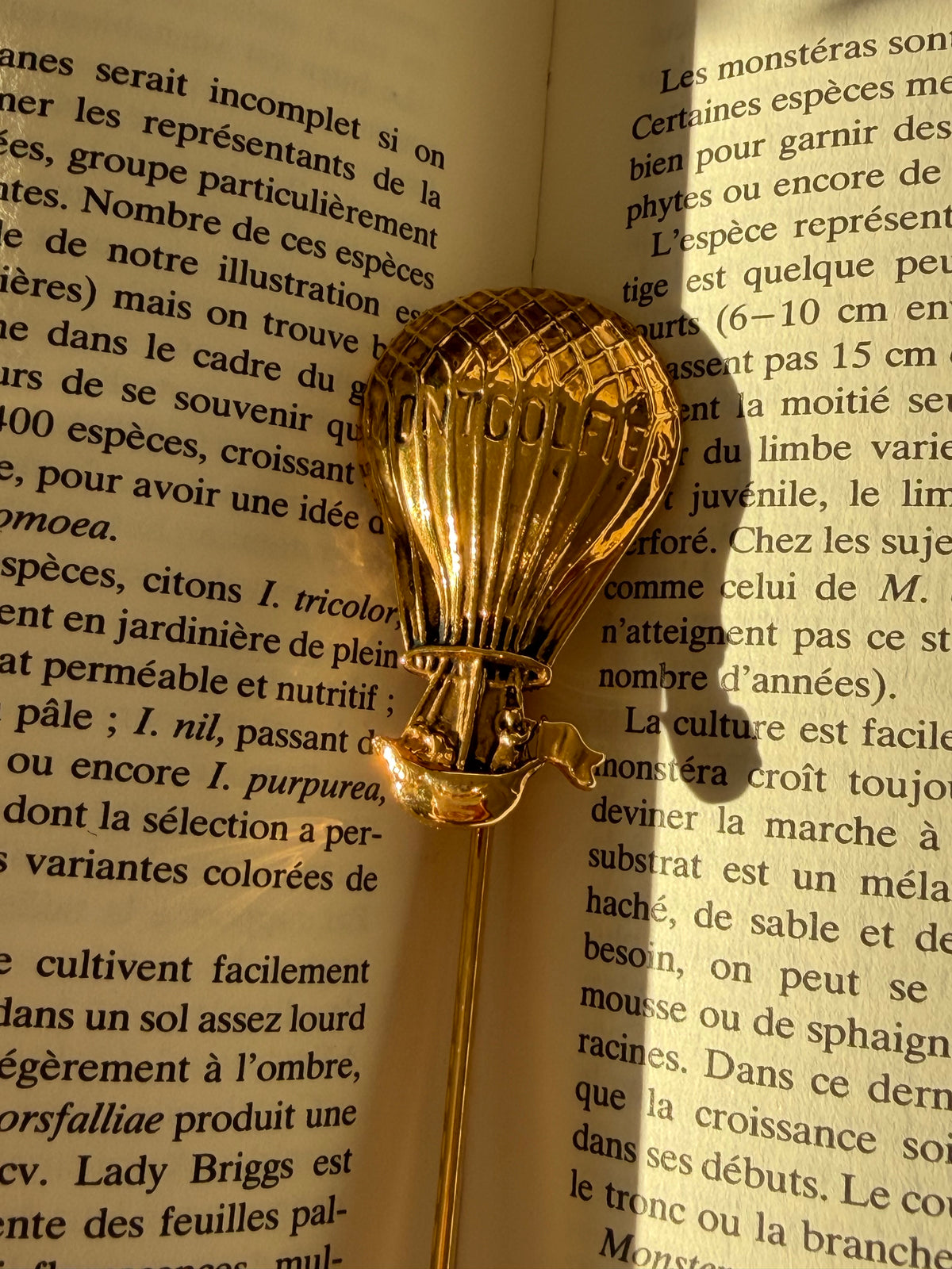 金色熱氣球造型書籤｜Montgolfier