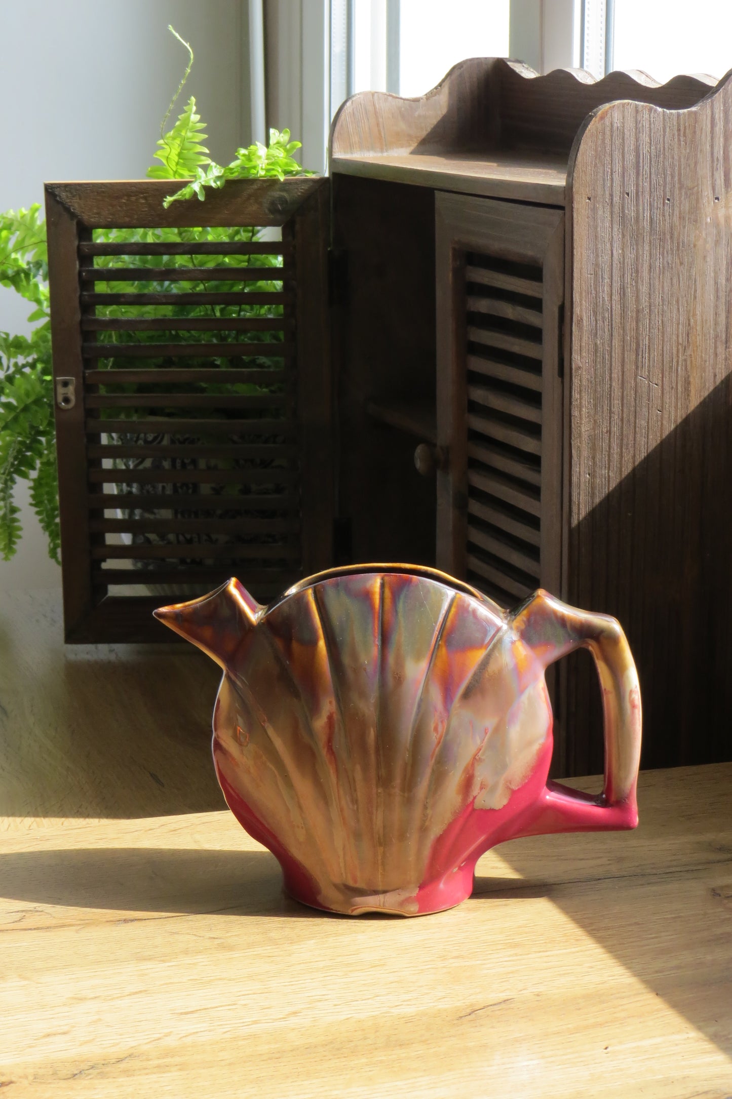 扇貝造型陶壺/ 陶製花器