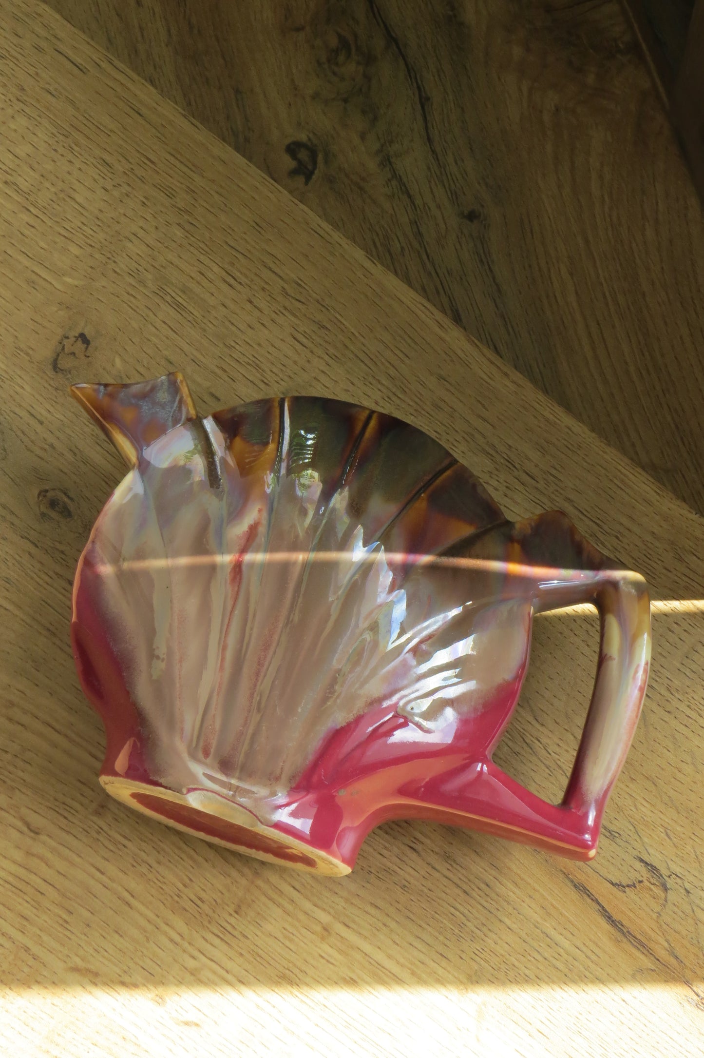 扇貝造型陶壺/ 陶製花器