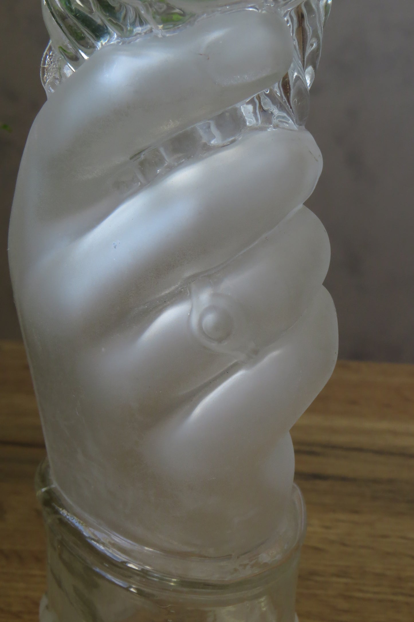半透明玻璃手型水瓶/花器