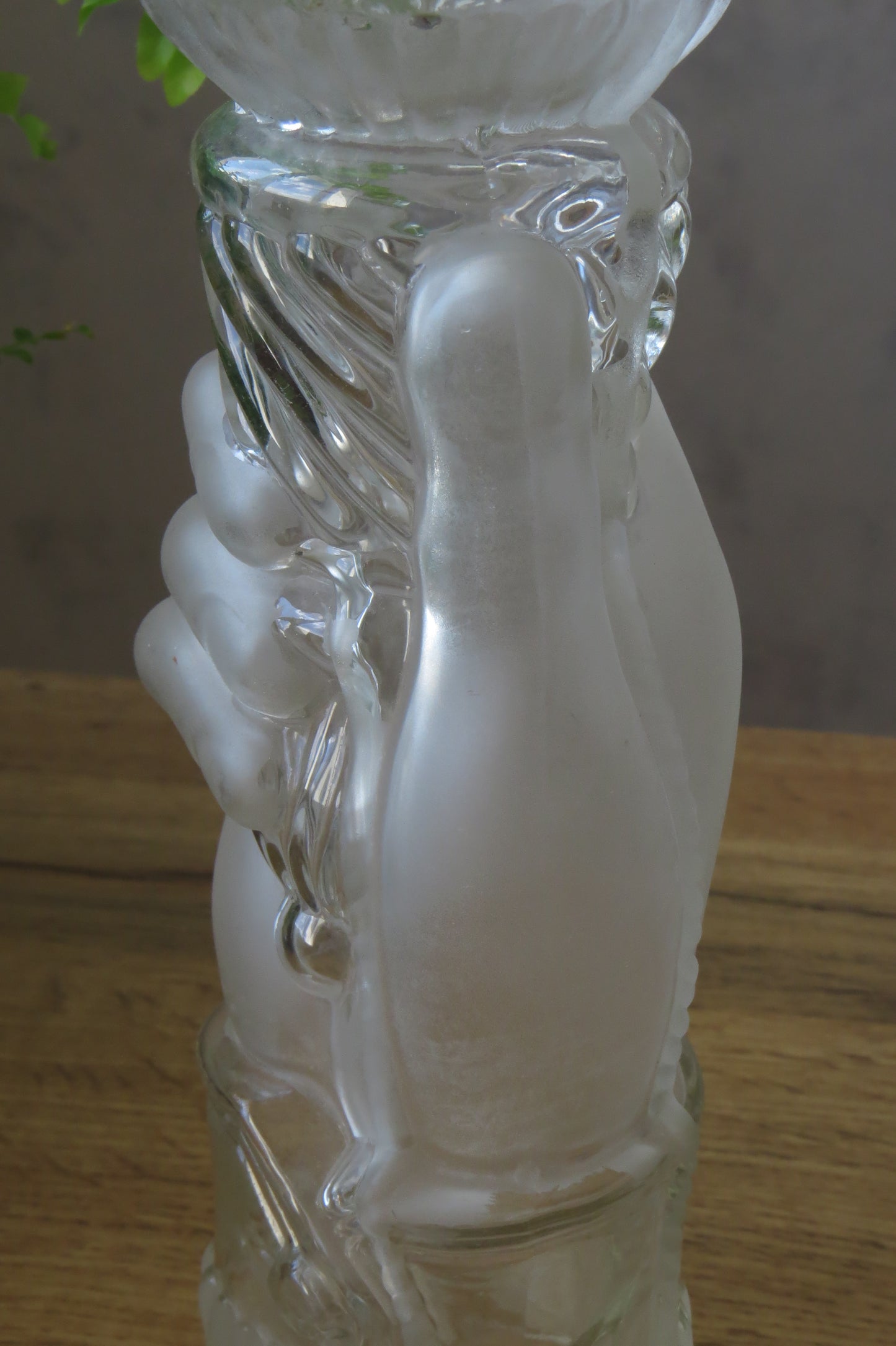 半透明玻璃手型水瓶/花器